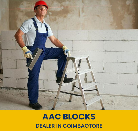 construction worker with aac blocks