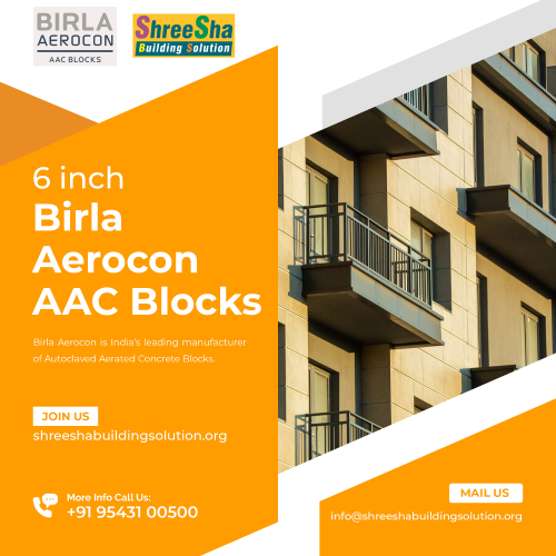 6 inch Birla Aerocon AAC Blocks