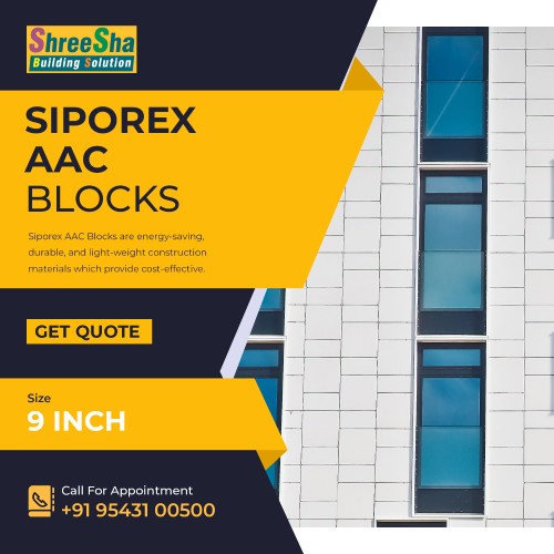 9 inch Siporex AAC Blocks
